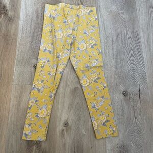 Girls' Yellow Floral Leggings - Kids Bottoms bundle 3 pairs of pants!